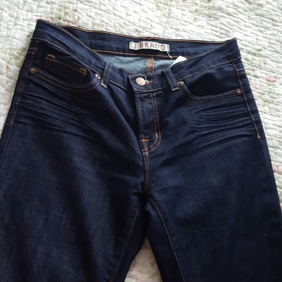 J BRAND mid rise boot cut jeans raw hem sz 26 NWOT - Picture 4 of 7